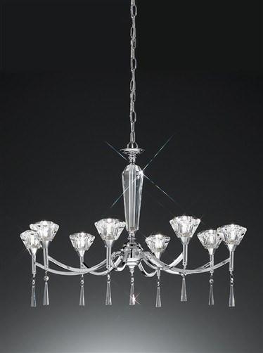 Desian 8 Arm Crystal Chandelier - London Lighting - 1