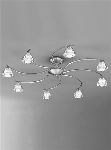 Twista 8 Arm Ceiling Light - London Lighting - 1