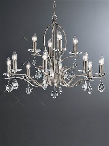 Willow 12 Arm Ceiling Light - London Lighting - 1