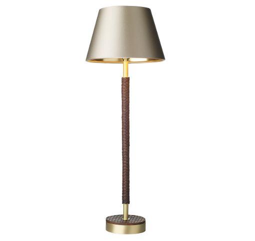 Hunter Brass & Brown Table Light Base Only - ID 10277
