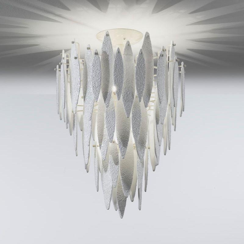 Ice Rain Large Murano Glass Ceiling Light