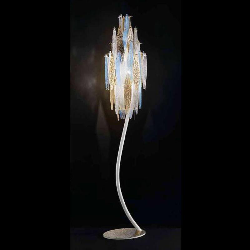 Ice Rain Murano Glass Floor Lamp