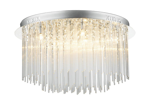 Dar Icicle 8lt Flush Ceiling Light - London Lighting - 1