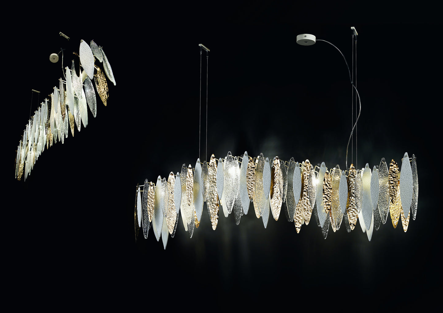 Castlenau Large Long Murano Glass Chandelier - ID 8017