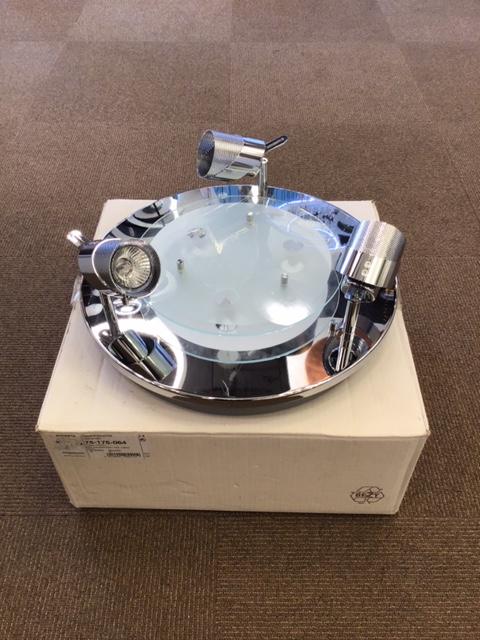 Grossmann Accenta Ceiling Spotlight In High Shine Polished Chrome- ID 1313 - CLEARANCE