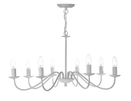 Irwin White Chandelier - London Lighting - 1