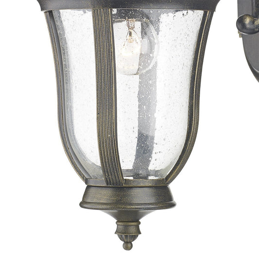 Johnson Black Gold Wall Bracket Lantern - London Lighting - 2