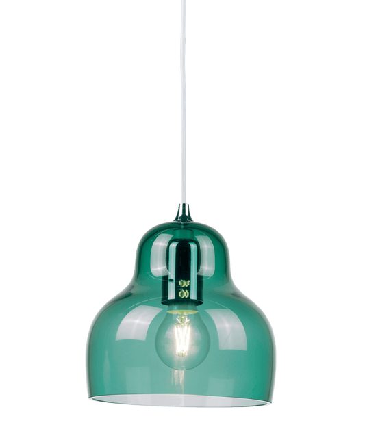 JEL Blue Transparent Hand Blown Pendant - ID 11773