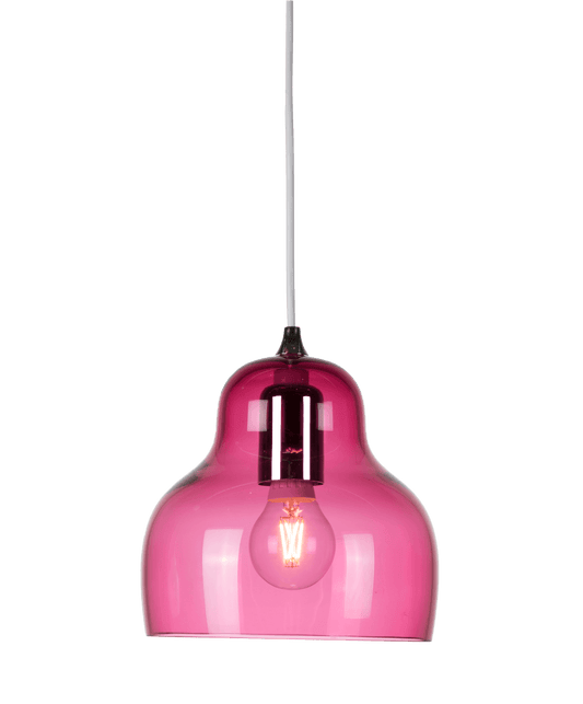 JEL Red Transparent Hand Blown Pendant - ID 11772