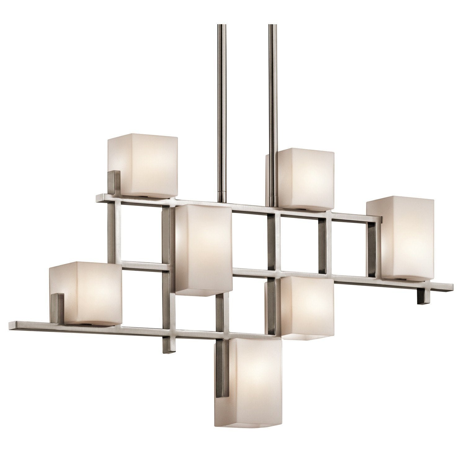 Kichler City Lights 7 Light Linear Chandelier - London Lighting - 1