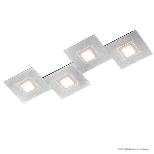 Grossmann KARREE Pearlescent Four Lamp Wall / Ceiling Light - Colour Frame Options