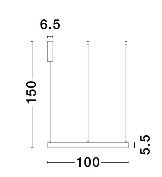 MOT Dimmable Sandy Black Aluminium & Acrylic Ring Pendant Large - ID 10206