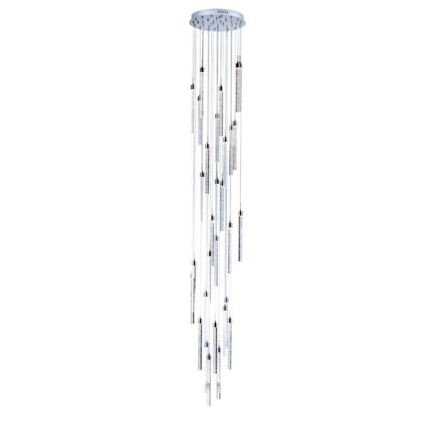 Rain Cascade 30 Lamp LED Stairwell Pendant - ID 7793