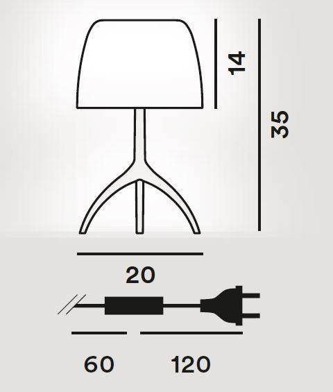 Foscarini Lumiere Small Table Lamp - London Lighting - 2