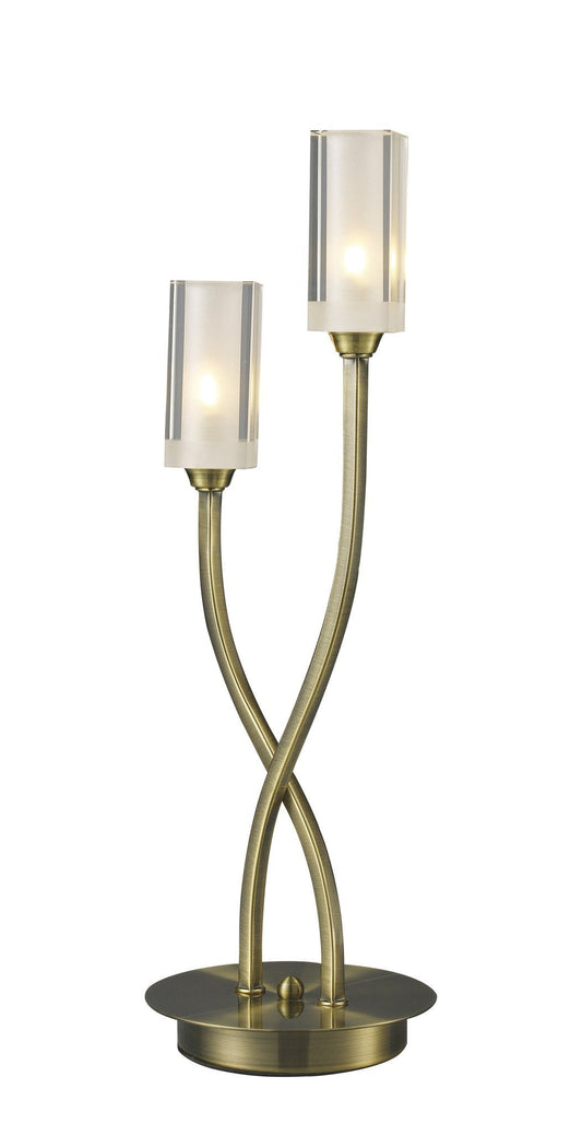 Morgan Antique Brass Table Lamp - London Lighting - 1