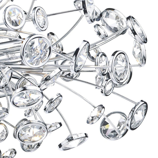 Oberoi Polished Chrome 6 Lights Semi-Flush - London Lighting - 2