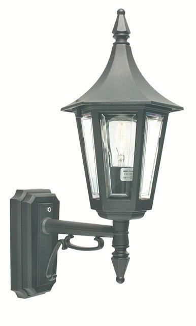 Rimini Black Up Wall Lantern - London Lighting - 1