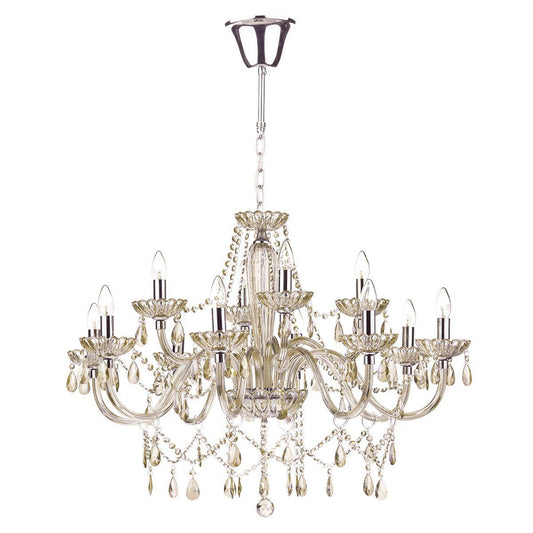 Raphael Champagne Gold 12 Lights Chandelier - London Lighting - 1