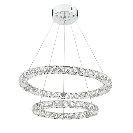 Roma LED Chrome Dimmable Pendant - London Lighting - 1