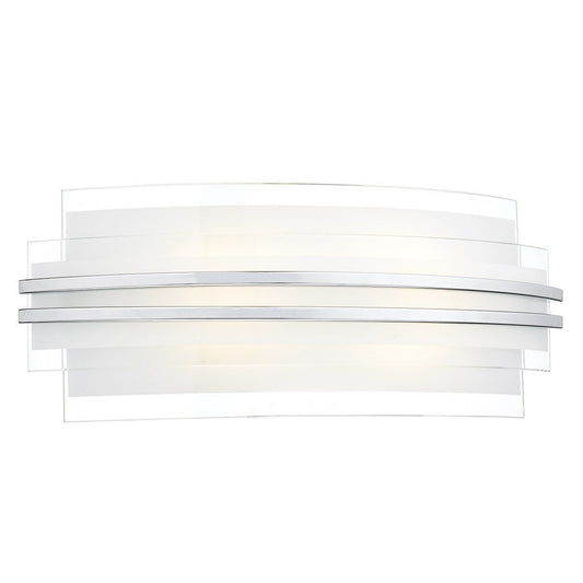 Sector White Large Double Trim Led Wall Bracket - London Lighting - 1