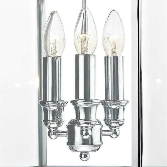 Senator Polished Chrome 3 Lights Pendant Light - London Lighting - 2