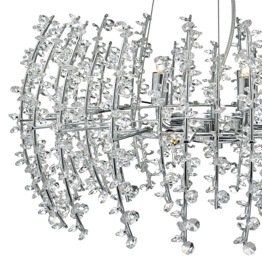 Sestina 6 Light Crystal Pendant - London Lighting - 2