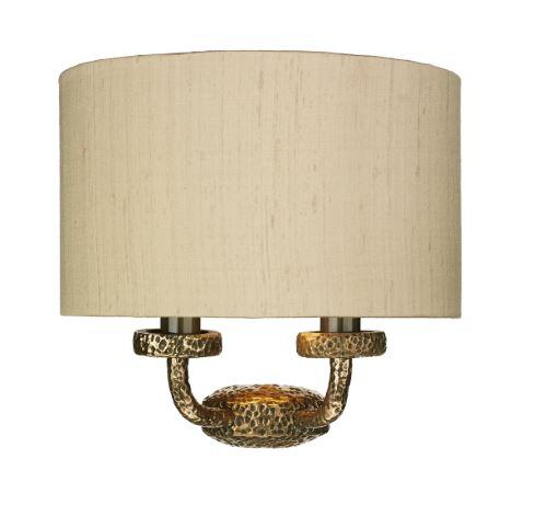 Sloane Double Wall Light Bronze With Taupe & Gold Shade (other shade colours available) - ID 10248