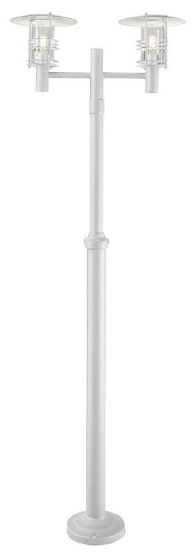 Stockholm White Twin Post - London Lighting - 1