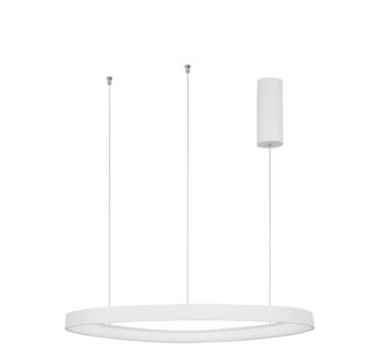 EST Dimmable Sandy White Aluminium & Acrylic Inner Ring Pendant - ID 10213