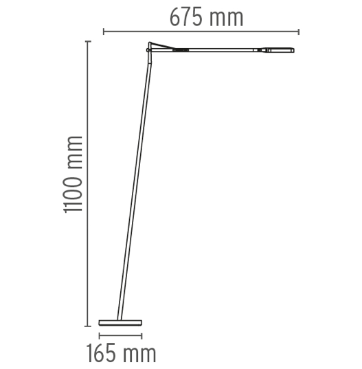 FLOS Kelvin LED F Anthracite Floor Lamp - London Lighting - 2