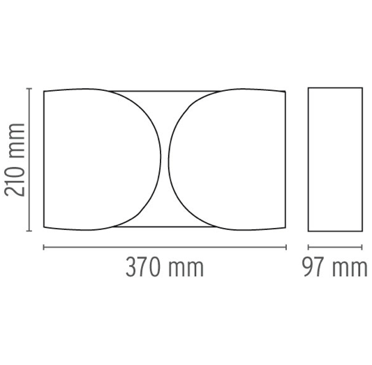 FLOS Foglio Black Wall Light - London Lighting - 2