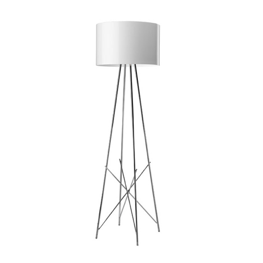FLOS Ray F1 Small Floor Lamp - White Metal - London Lighting - 1