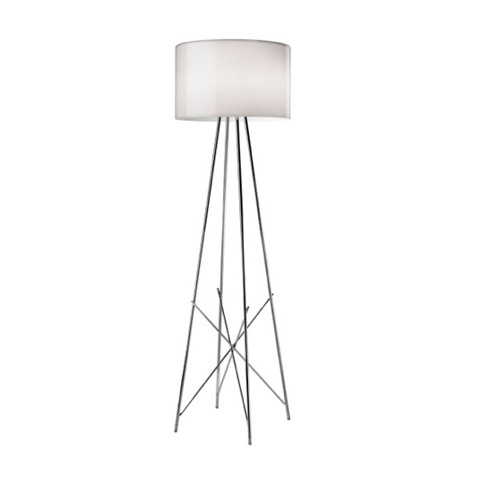 FLOS Ray F1 Small Floor Lamp  - Grey Glass - London Lighting - 1