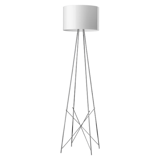 FLOS Ray F2 Large Floor Lamp  - White Metal - London Lighting - 1