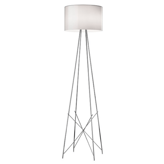 FLOS Ray F2 Large Floor Lamp - Grey Glass - London Lighting - 1