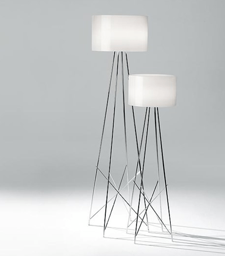 FLOS Ray F2 Large Floor Lamp  - Grey Glass - London Lighting - 2