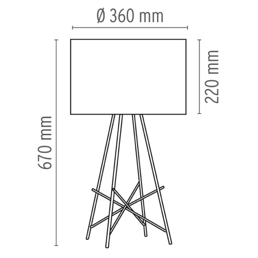 FLOS Ray T Table Lamp - White Metal - London Lighting - 2
