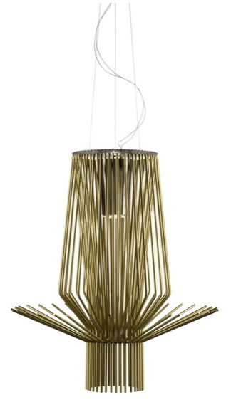 Foscarini Allegretto Assai Suspension Gold - London Lighting - 1