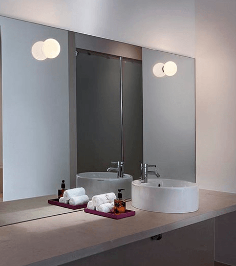 FLOS Mini Glo-Ball C/W Mirror Mount - London Lighting - 2