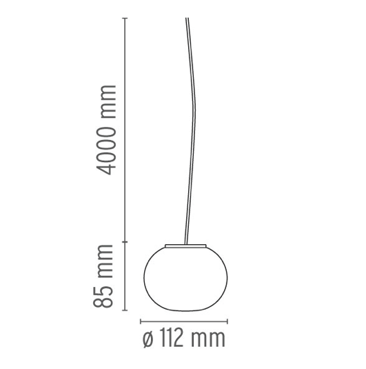 FLOS Mini Glo-Ball S Suspended Ceiling Light - London Lighting - 2