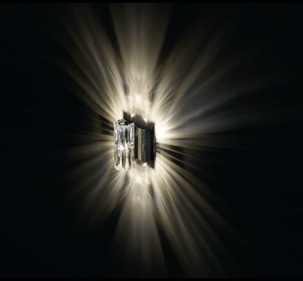 Swarovski Verve Small Crystal Wall Light - London Lighting - 1