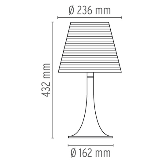 FLOS Miss K Black Table Lamp - London Lighting - 2