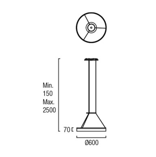 CIRC LED Ceiling Pendant 60 cm - London Lighting - 2