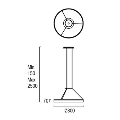 CIRC LED Ceiling Pendant 80 cm - London Lighting - 2
