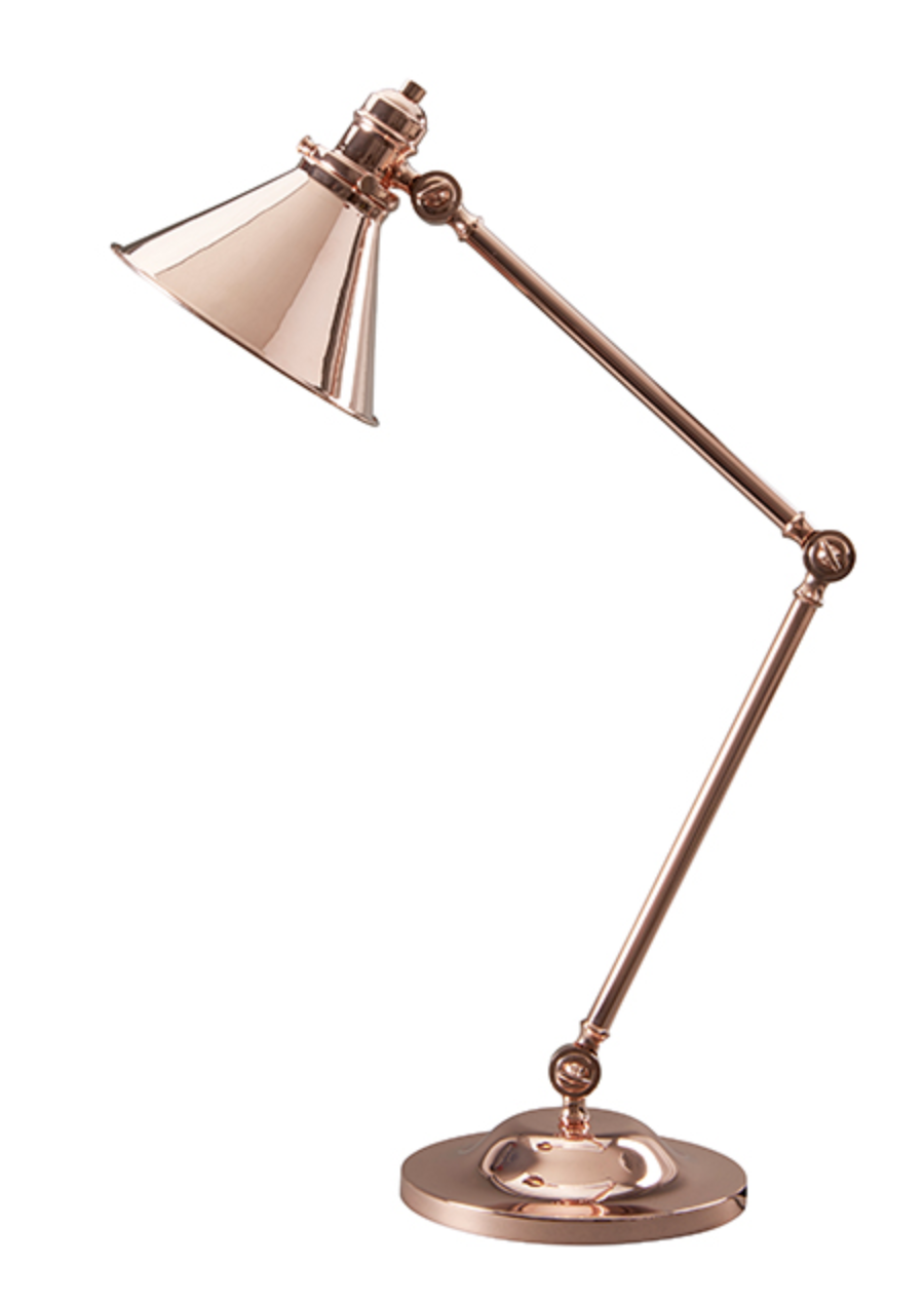 Grenoble Aged Brass Adjustable Table Lamp - ID 7801