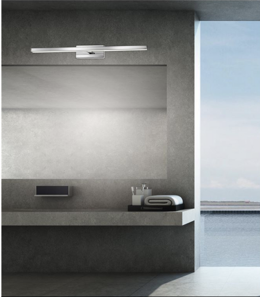 Brin 63 cm Chrome Single Arm Large LED Bathroom Wall Light - ID 7128