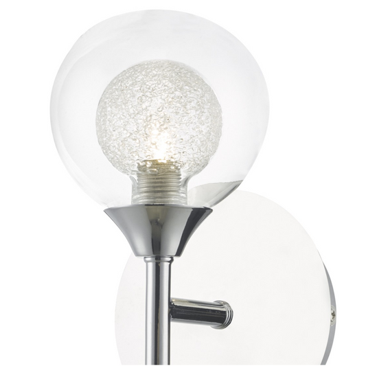 Blackheath Polished Chrome And Glass Wall Light - ID 6867