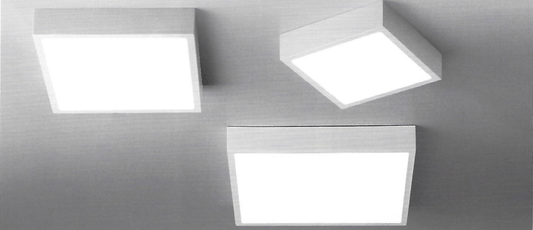 Hannay 22.5cm Medium Square Dimmable Flush LED Ceiling Light - ID 9926