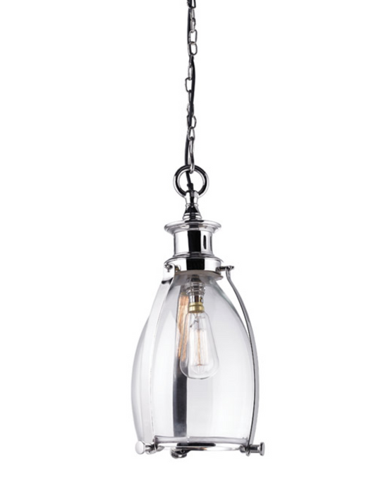 Stor Small Polished Nickel Bell Pendant - ID 5637