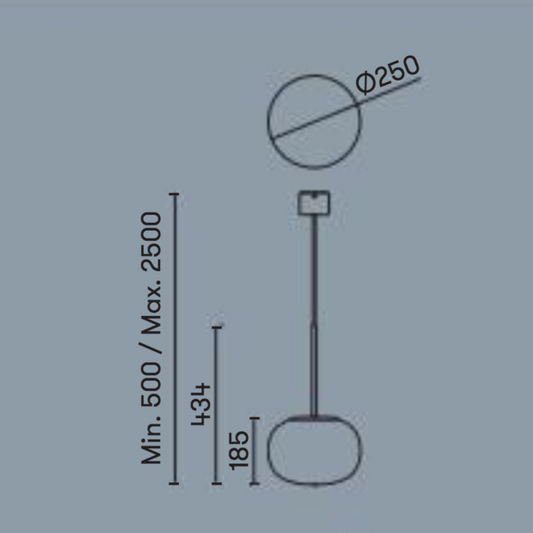 Selsdon Diffused Simplistic Spot Pendant In Chrome - ID 7577